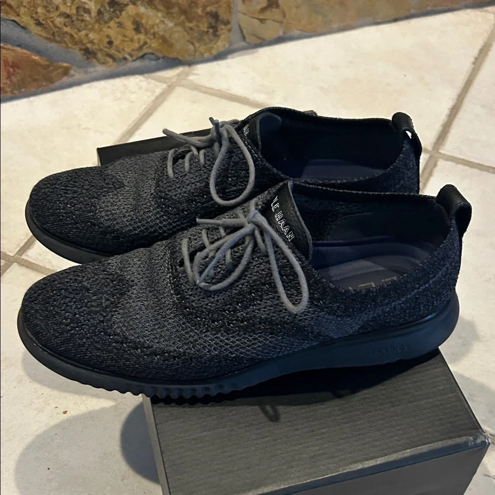 Cole Haan Men's Black Knit Shoes